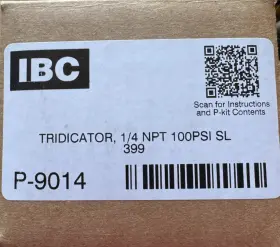 180-019 Ibc P-9014 Tridicator Npt 100 Psi - Sl 80-399 40-399 G3
