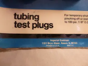140-f-14 Imperial Eastman Tubing Test Plug #140-f-14 7/8 Inch O.d. Tube 100 Psi Nos Usa #3 140-f-14 Imperial Eastman Tubing Test Plug #140-f-14 7/8 Inch O.d. Tube 100 Psi Nos Usa #3