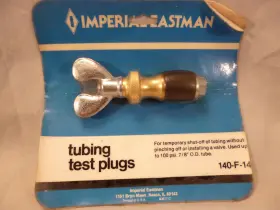 140-f-14 Imperial Eastman Tubing Test Plug #140-f-14 7/8 Inch O.d. Tube 100 Psi Nos Usa 140-f-14 Imperial Eastman Tubing Test Plug #140-f-14 7/8 Inch O.d. Tube 100 Psi Nos Usa