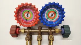Imperial 422-cb Uniweld Manifold Gauges R-410a/r-22/r-404a With 3-hose
