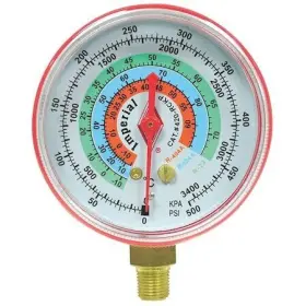 424-cr Imperial Gauge 2-1/2 In Dia High Side Red 500 Psi