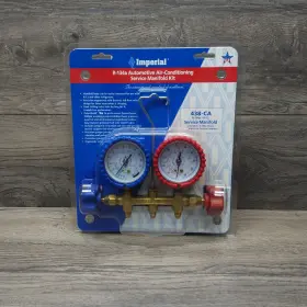 438-ca Imperial Automotive A/c Service Manifold Kit Gauge Set Usa
