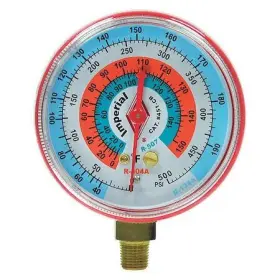 451-cr Imperial Gauge 2-1/2 In Dia High Side Red 500 Psi