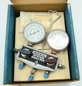 461-cb Imperial Vintage Gould Manifold Gauge Set System Analyzer Nos #3