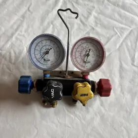 645-c Imperial 4-valve Mechanical Manifold Gauge Set