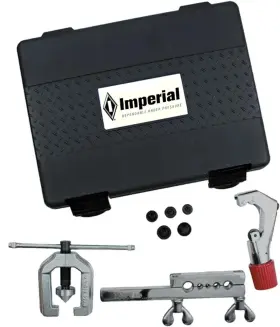 Imperial 699244320861 Tools 45-degree Double Flaring Tool Set With Tubing Cutter Compatible M