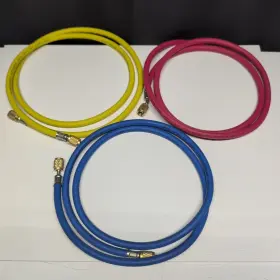 R404 Infinity 091044648709 5ft 800/4000 Psi A/c Hvac Charging Hose Set R12 R22 R134a R502