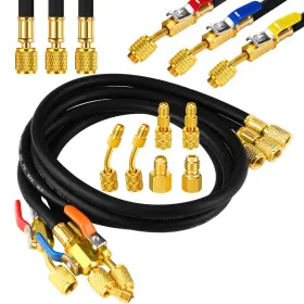 Doy-innconee-0581 Innconee 10 Pcs Ac Manifold Gauge Hose With R410a Mini Split Adapter Tank Ada