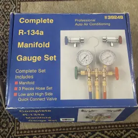 Interdynamics 048168025756 Auto Air Conditioning Manifold Gauge With Hoses