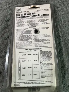 Gp-10cs Interdynamics 048168027231 - Air Conditioning Check Gauge Home/auto R-12/22/134a #2 Gp-10cs Interdynamics 048168027231 - Air Conditioning Check Gauge Home/auto R-12/22/134a #2