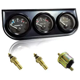 Iztor 712243509560 52mm 3 In 1 Water Temp Gauge Oil Press Kit Replacement A