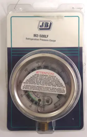 M2-500lf J/b Refrigeration Pressure Gauge