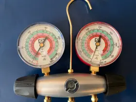 24233 Jb Industries Two-valve Manifold Gauge And Hose Set #2 24233 Jb Industries Two-valve Manifold Gauge And Hose Set #2