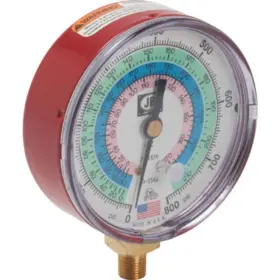 Jb Industries 684520334977 M2-827 High Side Gauge 3 1/8 In Dia Red