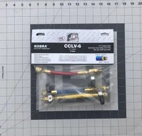Cclv-6 Jb Industries 6 Inch Kobra Adapter Hoses 3-pack Whip End Ball Valves Usa #2 Cclv-6 Jb Industries 6 Inch Kobra Adapter Hoses 3-pack Whip End Ball Valves Usa #2