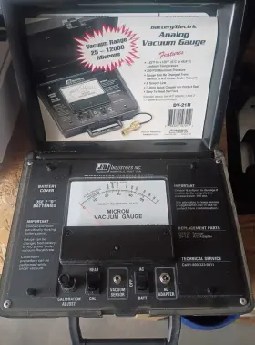 Jb Industries Dv-21n Analog Micron Vacuum Gauge - Purpose Black