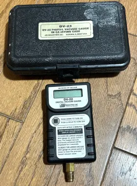 Dv-22 Jb Industries Digital Vacuum Gauge Micron Hvac Electronic Tester With Case