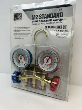 M2-5-410a Jb Industries Manifold Gauge 2-valve-hvac New #2