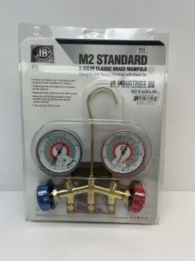 M2-5-410a Jb Industries Manifold Gauge 2-valve-hvac New