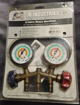 28036-302 Jb Industries M2-8-410a 2-valve Brass Manifold - Part No