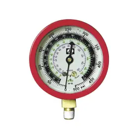 Jb Industries M2-875 Gauge 3-1/8 In Dia High Side Red 500 Psi 3mrf9
