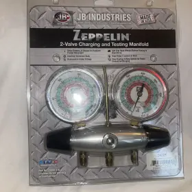 M2-hp-316 Jb Industries 24225 2-valve Aluminum Zeppelin Charging&testing Manifold Nisp Fsp M2-hp-316 Jb Industries 24225 2-valve Aluminum Zeppelin Charging&testing Manifold Nisp Fsp
