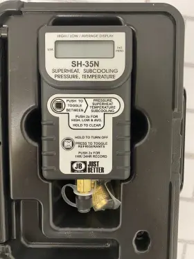Sh-35n Jb Industries Superheat Subcooling Pressure Temperature Digital Gauge With Case #3