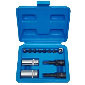 Jeus465 Jeuclel 12pcs Automotive Air Conditioning Tool Kit Tamperproof Bits Valve Core Remov