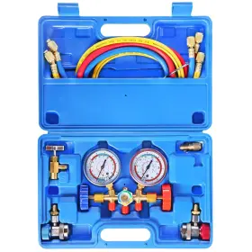 Jifetor 690770903856 3 Way Ac Manifold Gauge Set Hvac Diagnostic Charging Tool For Auto Household R40