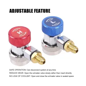 Jifetor 690770903887 Ac R134a Quick Coupler Adapter Kit Hvac Adjustable High Low Connector Conver #3 Jifetor 690770903887 Ac R134a Quick Coupler Adapter Kit Hvac Adjustable High Low Connector Conver #3