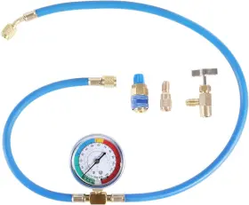 Jifetor Jt014s4 Ac Charge Hose With Gauge For R134a Car Hvac Refrigerant Recharge Kit Home Air