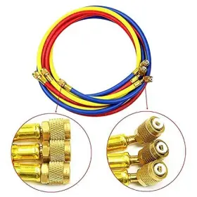 Joywayus 653445127308 3 Brass Fitting Nuts 1/4 Inch Thread 60 Refrigeration Hose For Car Hvac Use #3