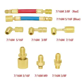 Joywayus 653445306888 8pcs Universal R134a R12 A/c Car Air Condition Refrigeration Connect #3