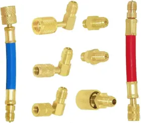 Jwsae8jt Joywayus 8pcs Universal R134a R12 A/c Car Air Condition Refrigeration Connector