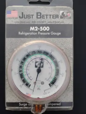 M2-500 Just Better New Refrigeration Pressure Gauge M2500
