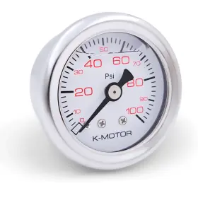 K-motor Performance 426882960240 Fuel Pressure Gauge With Liquid Filled 1/8 Npt K-motor Performance 426882960240 Fuel Pressure Gauge With Liquid Filled 1/8 Npt