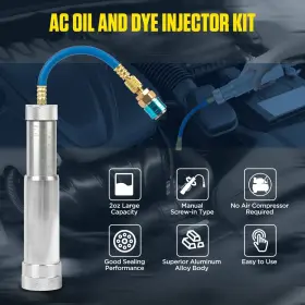 Sd01 Kaisal Ac Oil And Dye Injector Screw-in Type Tool 2oz Kit Wit #2