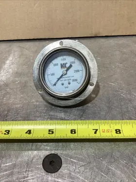 Lf25s-1b-0-3000 Kc Lf25s-1 Pressure Gauge 0-3000 Psi 1/4 Inch Back