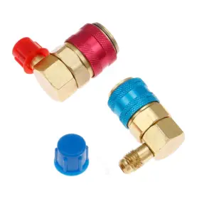 Ketofa 765390138459 134a Quick Coupler Ac R134a Adapter Fittings Connector 1/4 Inch Sae Male Fl #2