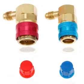 Ketofa 765390138459 134a Quick Coupler Ac R134a Adapter Fittings Connector 1/4 Inch Sae Male Fl
