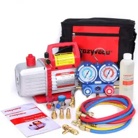 Kozyvacu 785614392672 Mini Split/hvac/auto Ac Repair Complete Tool Kit - Includes 1-stage 4.5 Cfm V Kozyvacu 785614392672 Mini Split/hvac/auto Ac Repair Complete Tool Kit - Includes 1-stage 4.5 Cfm V