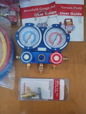 Ta350f Kozyvacu Automotive Hvac Pump And Manifold Gauge Set Nib #2 Ta350f Kozyvacu Automotive Hvac Pump And Manifold Gauge Set Nib #2