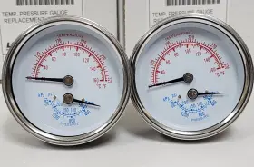 Ra0079000 Laars New Lot Of 2 Temperature Pressure Gauge 70-320f/0-230psi #2