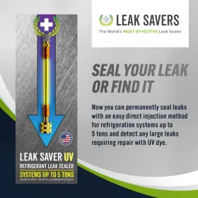 Leak Saver 604296227679 Direct Inject Uv - Refrigerant Sealer With Added Dye To De #2