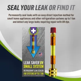 Leak Saver 860011968849 Direct Inject Small System With Uv Dye - Refrigerant Sealer Detects La #2