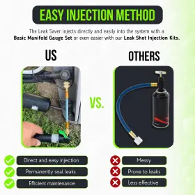 Leak Saver 860011968849 Direct Inject Small System With Uv Dye - Refrigerant Sealer Detects La #3