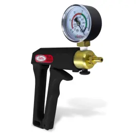 Leluv 195023077679 Vacuum Pump Maxi Ergonomic Vynil Handle With Release Valve And Installed Gaug