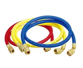 Sae-1 Lethend 603432732312 1/4 Inch 2500 500 Psi Sae-1/4 Sae Ac Charging Hoses Set Refrigerant Freon #2 Sae-1 Lethend 603432732312 1/4 Inch 2500 500 Psi Sae-1/4 Sae Ac Charging Hoses Set Refrigerant Freon #2