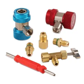 Lichamp 741025730731 A/c R134a Adapters With Puncture 134a Can Tap Ac 134 Quick Coupler Ho Lichamp 741025730731 A/c R134a Adapters With Puncture 134a Can Tap Ac 134 Quick Coupler Ho