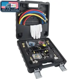 Gauges-r13424 Lichamp Hvac R410a Manifold Gauge Set Ac R134a Freon R22 R32 410a 134a Gauges-r13424 Lichamp Hvac R410a Manifold Gauge Set Ac R134a Freon R22 R32 410a 134a